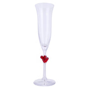 Stölzle Lausitz L'Amour Red Hearts Champagne Goblet 17.5 cl