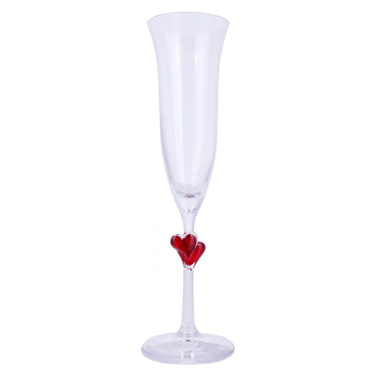 Stölzle Lausitz L'Amour rode hartjes champagneglas 17,5 cl