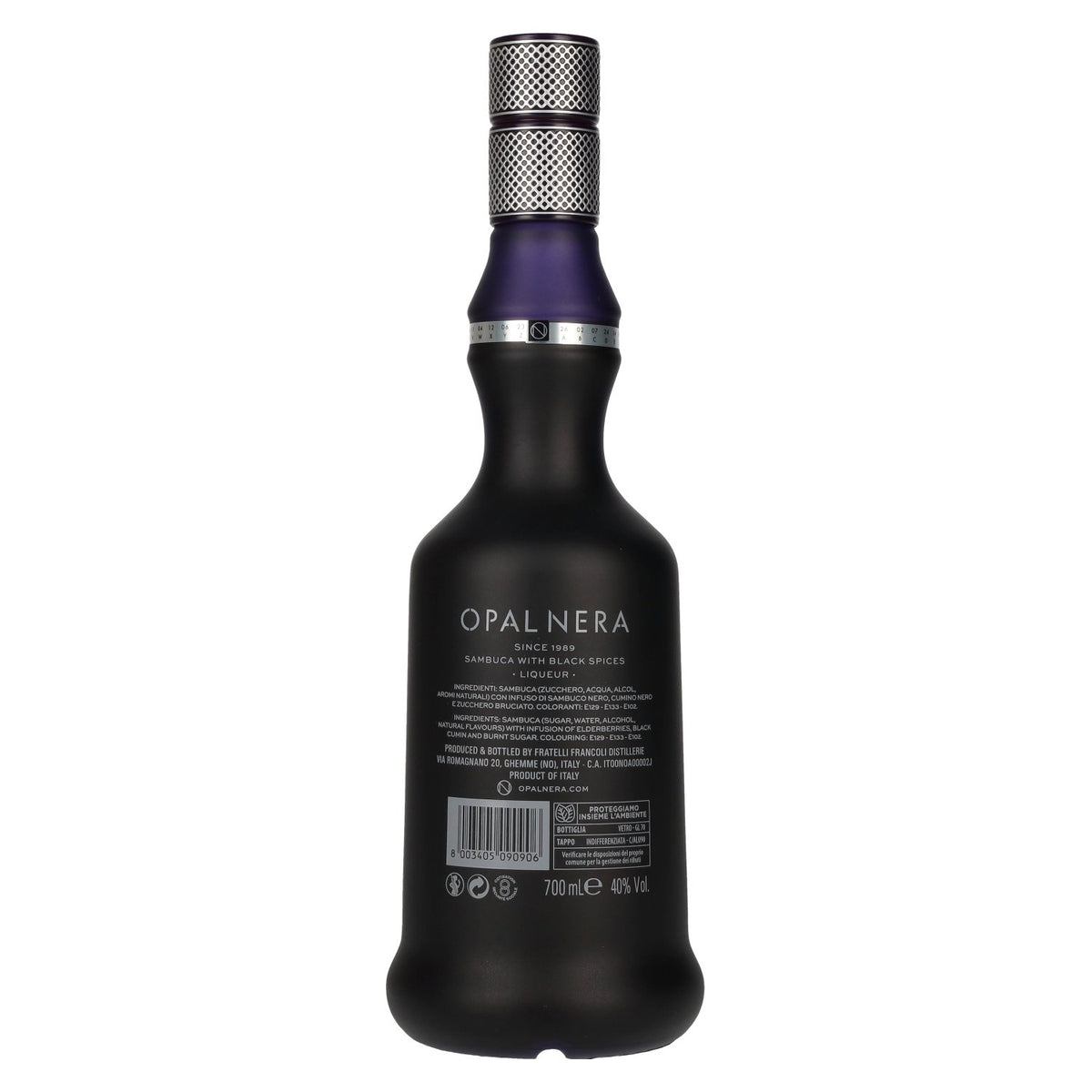 Opal Nera Sambuca met Zwarte Kruiden Likeur 40% Vol. 0,7l