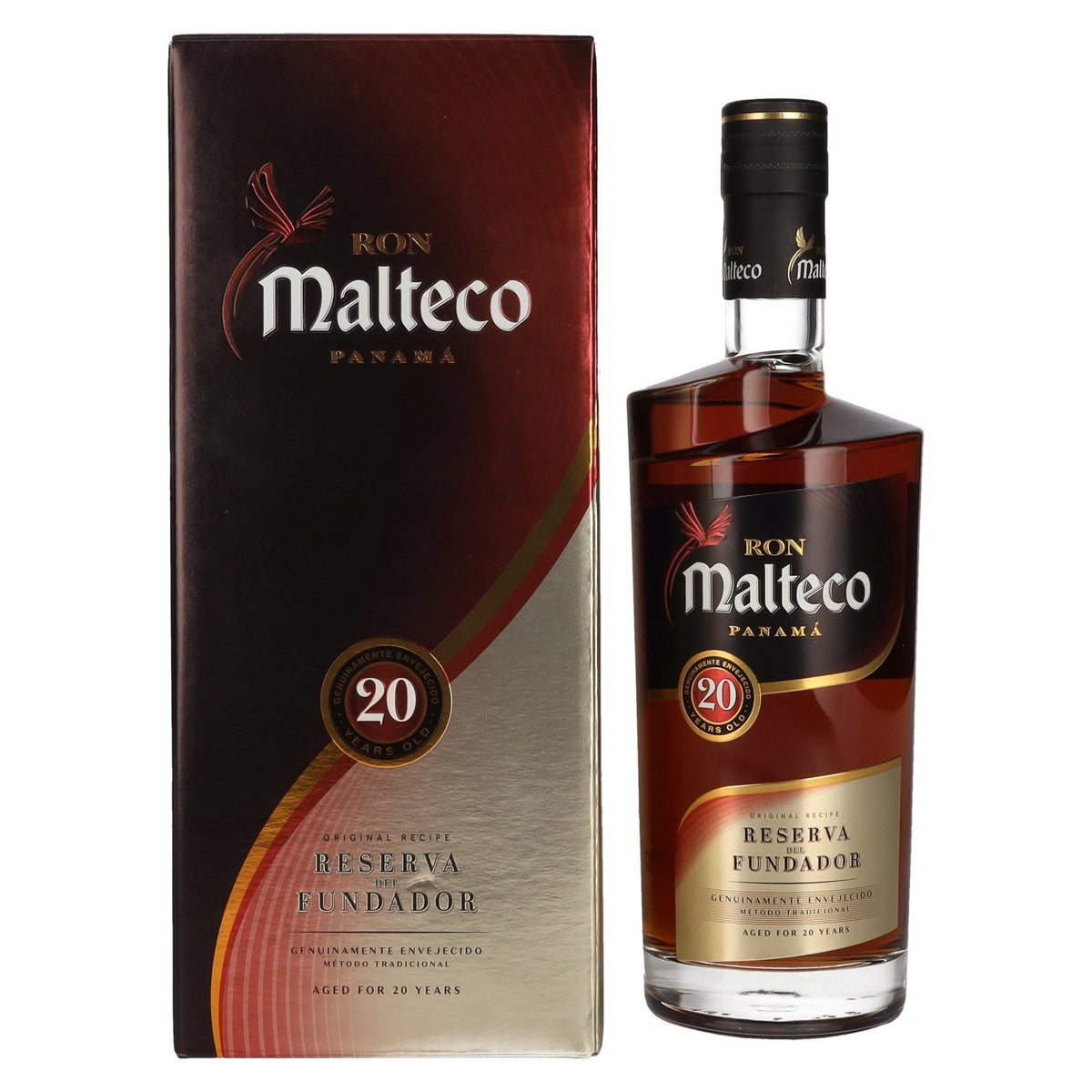 Ron Malteco 20 Años Reserva del Fundador 40 % vol. 0,7 l dans un coffret cadeau