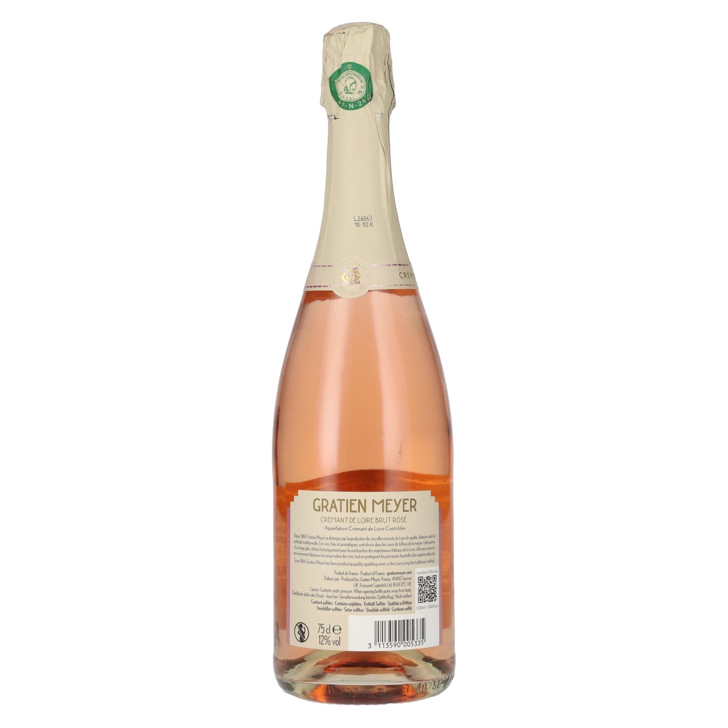 Gratien & Meyer Crémant de Loire Brut-Rosé 12% Vol. 0,75l