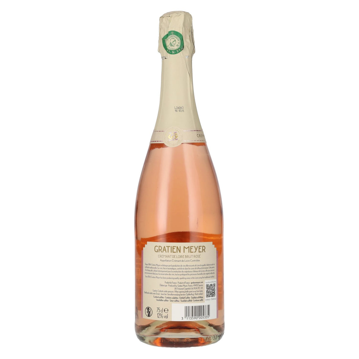 Gratien & Meyer Crémant de Loire Brut-Rosé 12% Vol. 0,75l