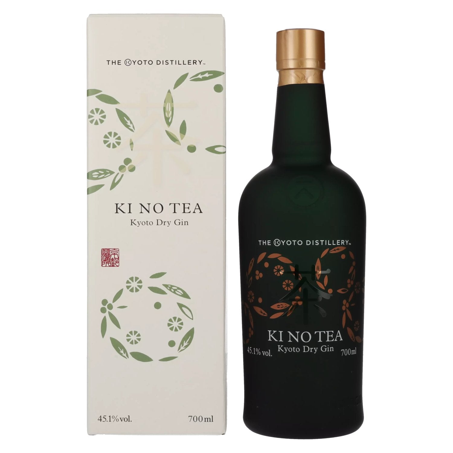 KI NO TEA Kyoto Dry Gin 45,1% vol. 0,7l en boîte cadeau