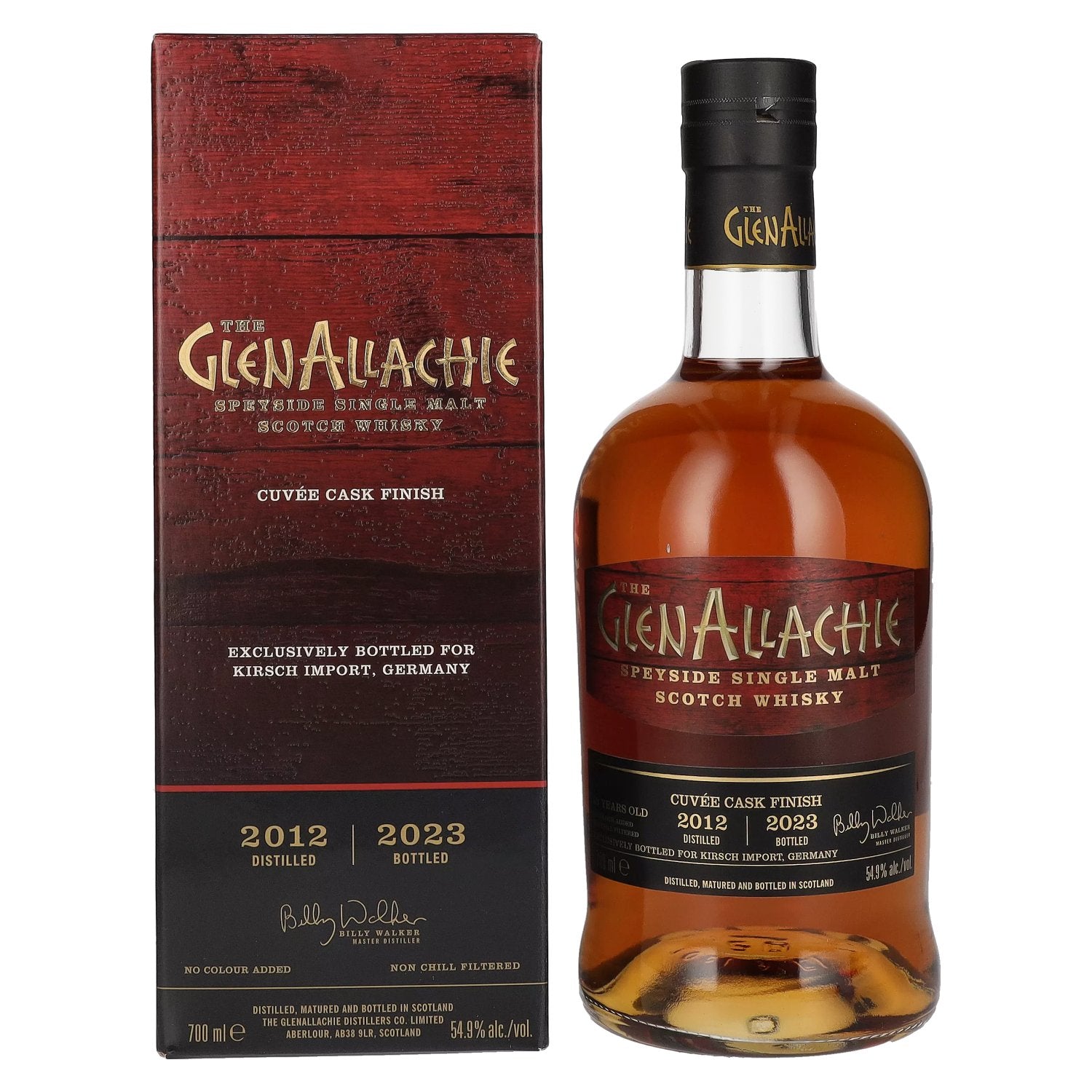 The GlenAllachie 10 Years Old Cuvée Cask Finish 2012 54,9% vol. 0,7l en coffret cadeau