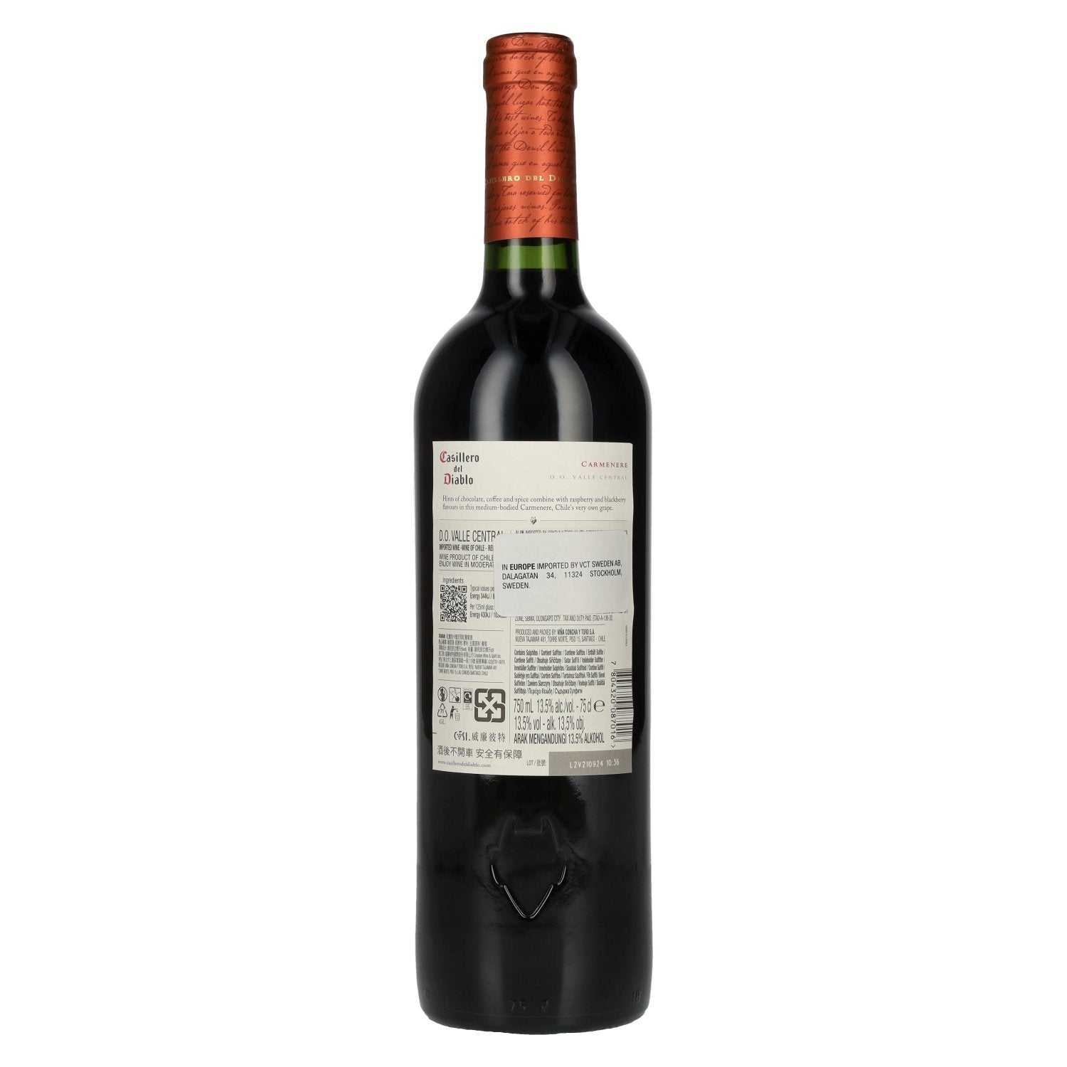 Concha y Toro Casillero del Diablo CARMENERE Reserva 2022 13,5% Vol. 0,75l