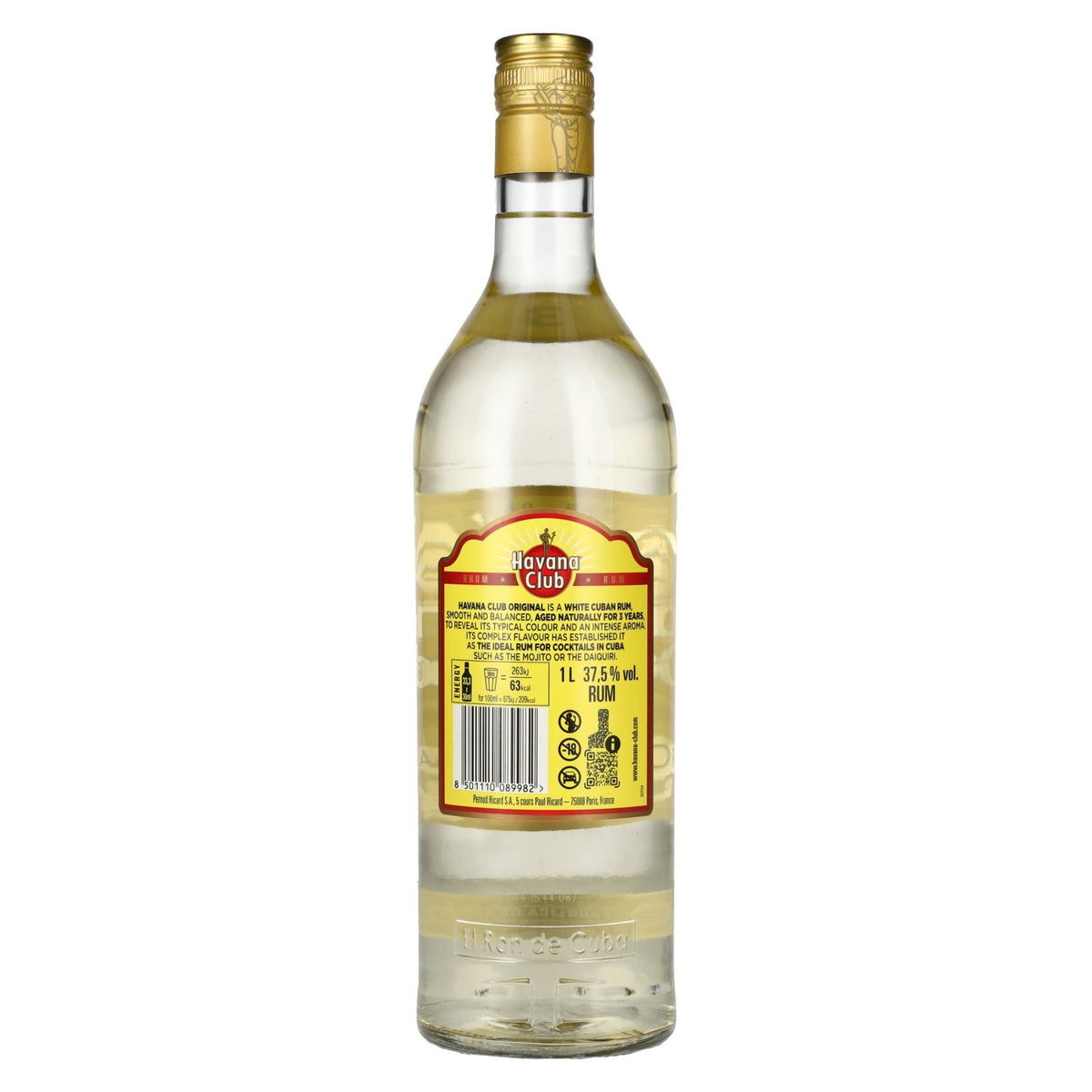 Havana Club Añejo 3 Años Rum 37,5% vol. 1 l