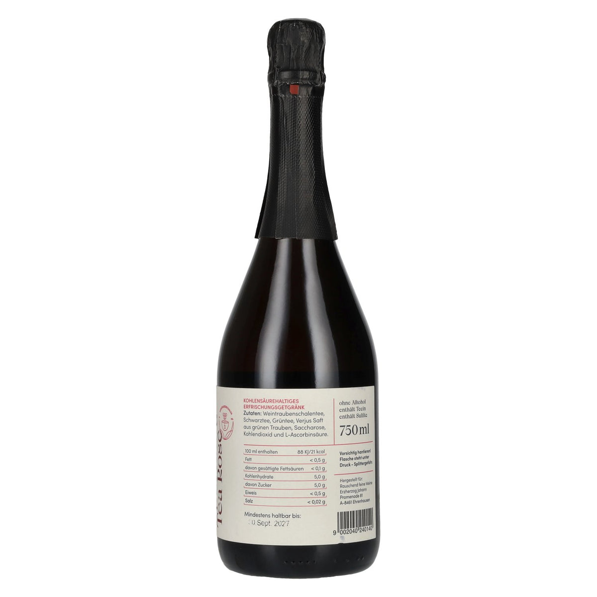 Mousserende Thee Rosé alcoholvrij 0.75l