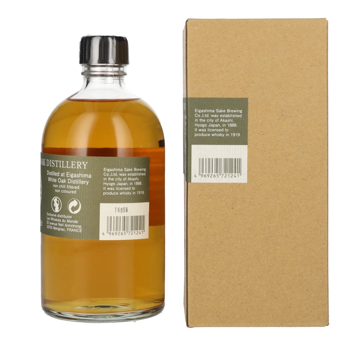 White Oak AKASHI Single Malt Whisky 46% vol. 0,5l en coffret cadeau