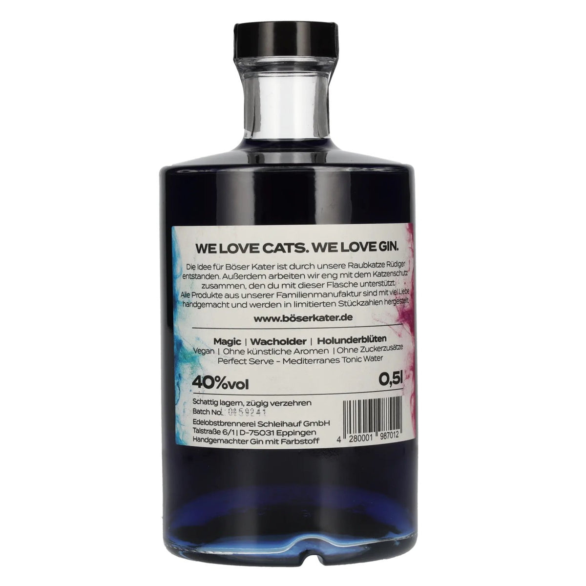 Böser Kater Handcrafted Two Faced Gin 40% vol. 0,5 l