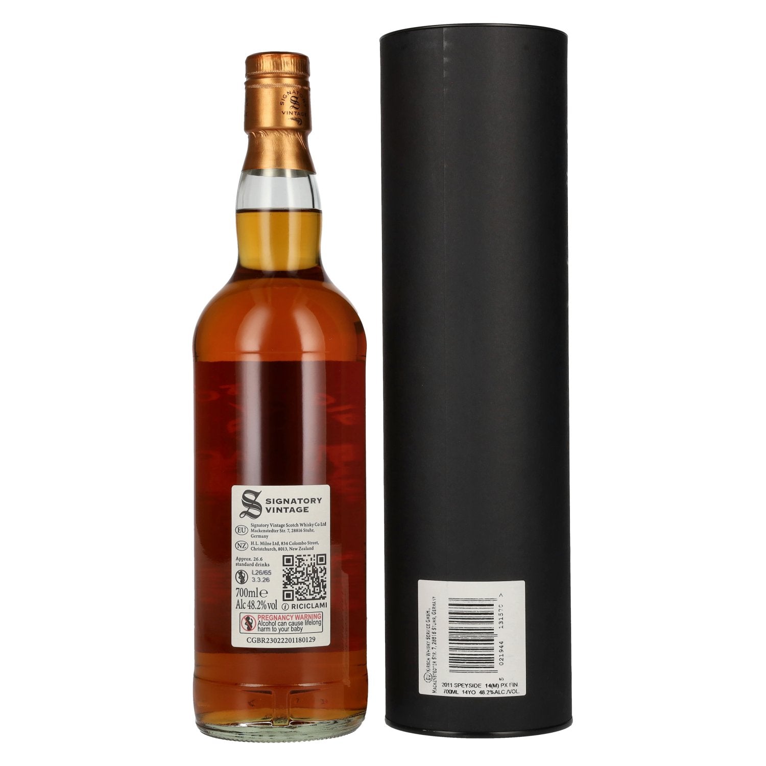 Signatory Vintage Small Batch SPEYSIDE (M) 14 Years Old Single Malt #20 48,2% Vol. 0,7l in geschenkverpakking