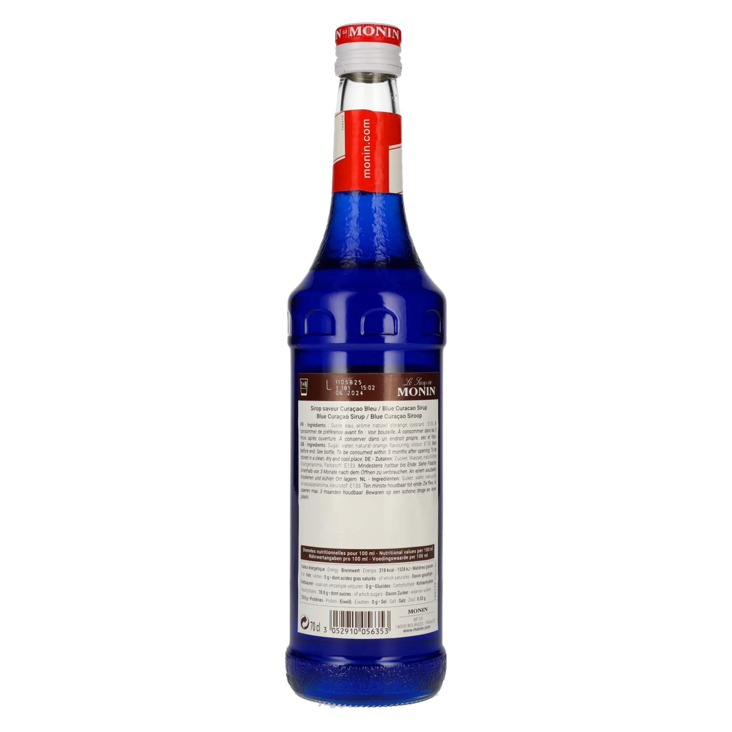 Le Sirop de Monin CURACAO BLUE 0,7l