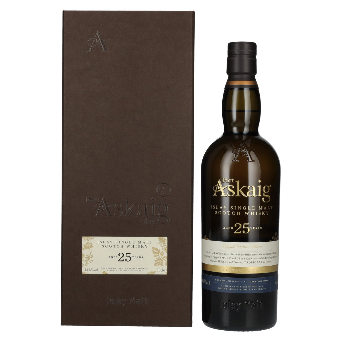 Port Askaig Islay 25 Years Old Islay Single Malt Scotch Whisky 45,8% Vol. 0,7l in Geschenkbox