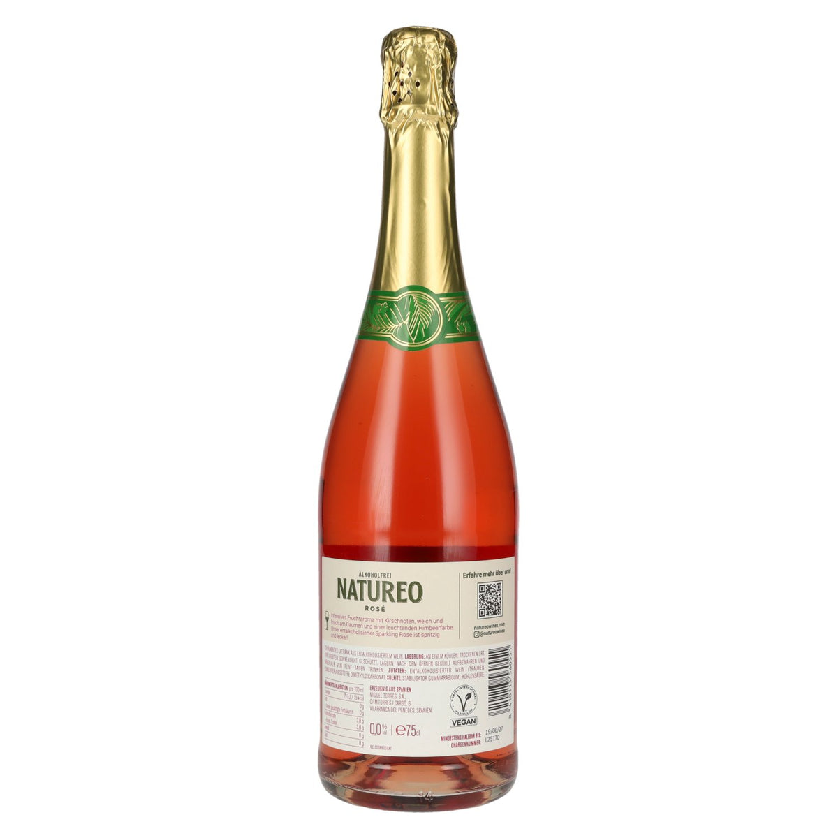 Torres Natureo Sparkling Rosé alcoholvrij 0,75 l