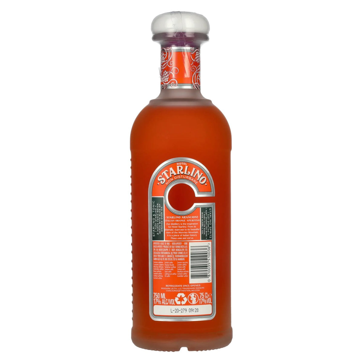 Starlino ARANCIONE Aperitivo 17% ABV 0.75 l