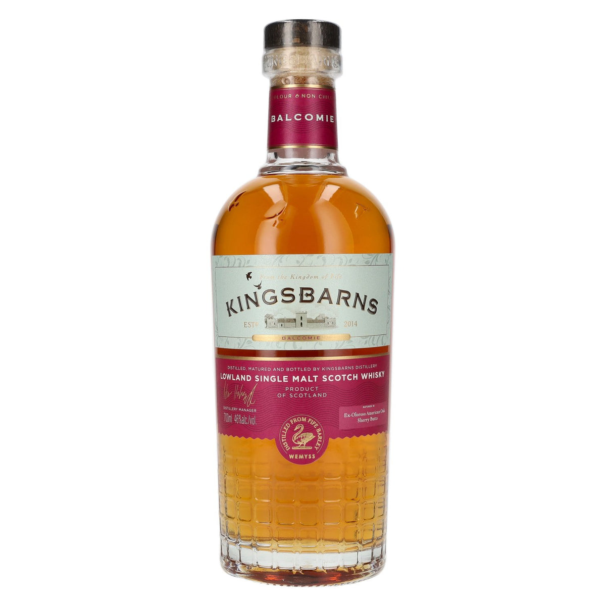 Kingsbarns BALCOMIE Lowland Single Malt Scotch Whisky 46% vol. 0.7l