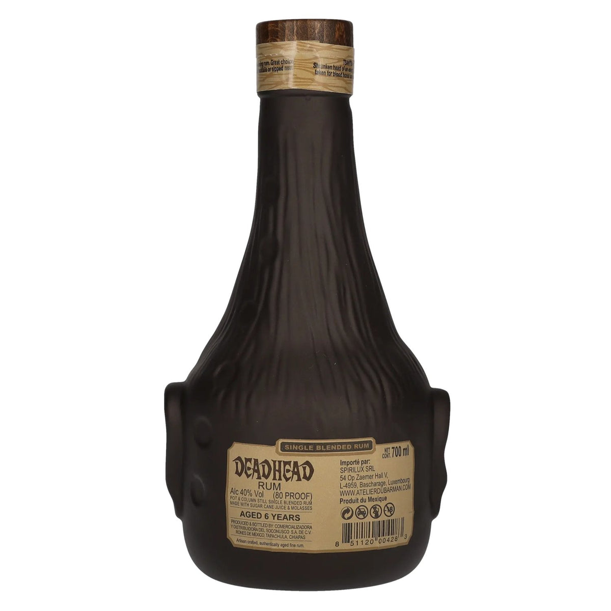 Deadhead Rum, rhum blended de 6 ans d'âge, 40 % vol., 0,7 l