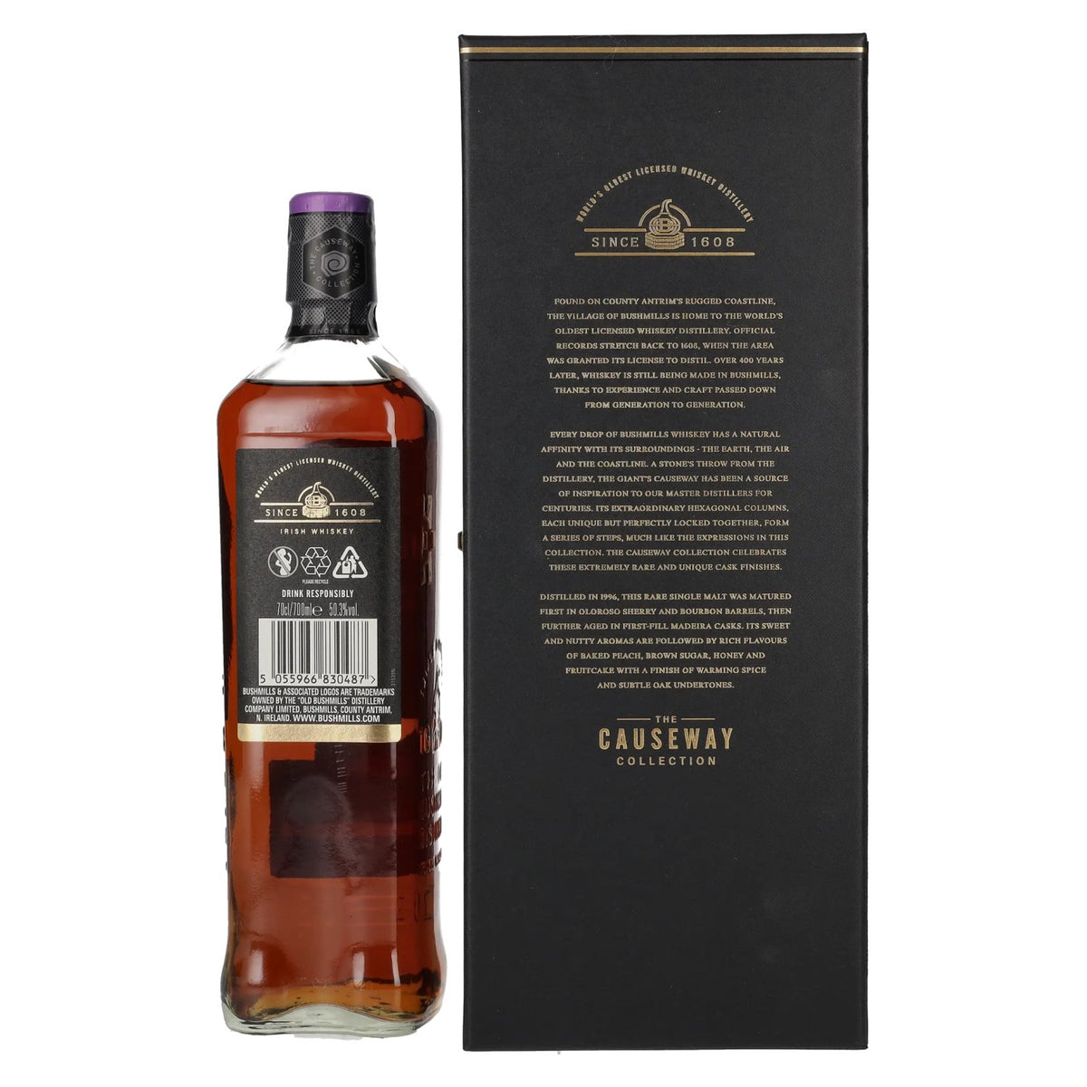Bushmills THE CAUSEWAY COLLECTION Single Malt Madeira Casks 1996 50,3% Vol. 0,7l in geschenkverpakking
