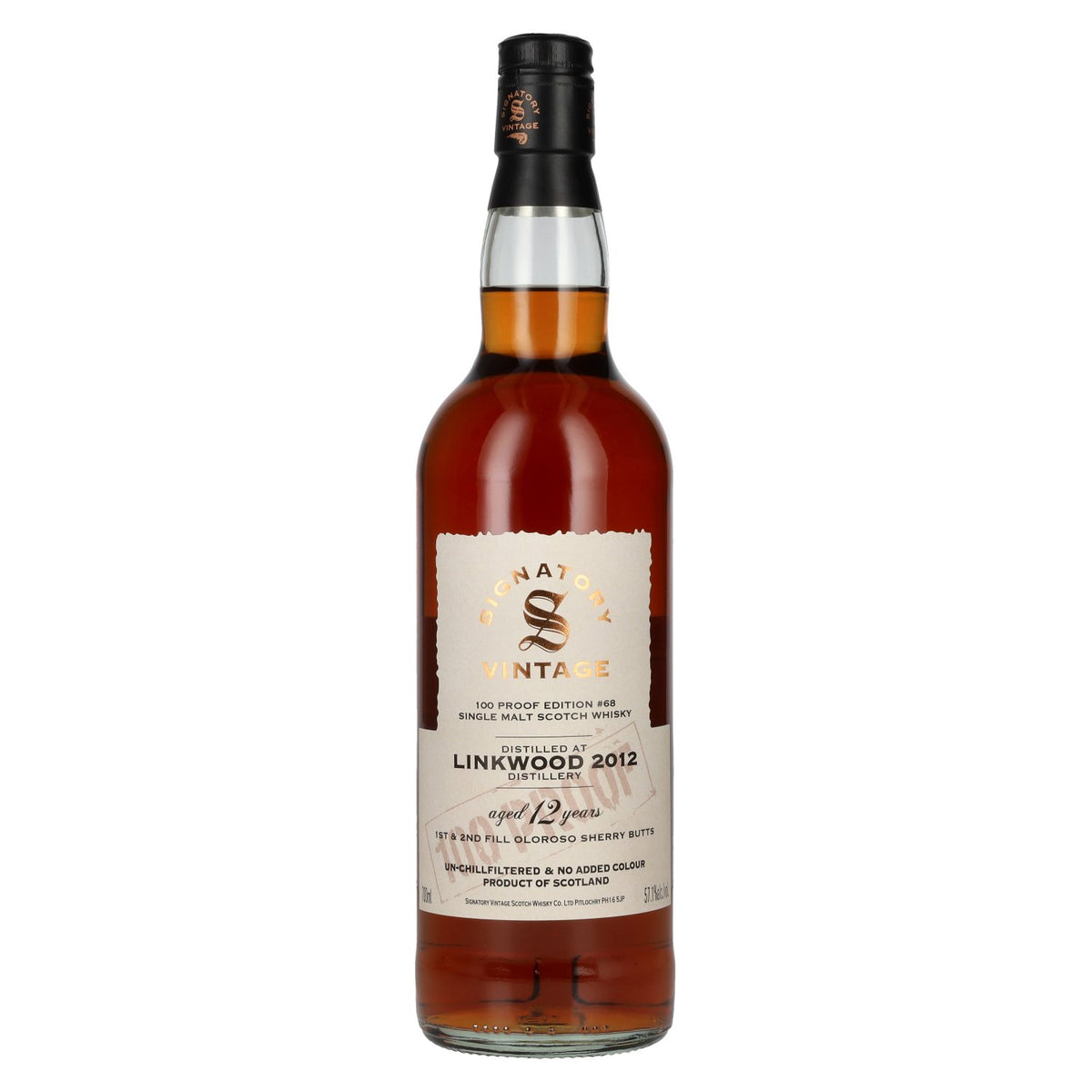 Signatory Vintage 100 Proof Edition Linkwood 12 Years Old Single Malt #68 2012 57,1% Vol. 0,7l