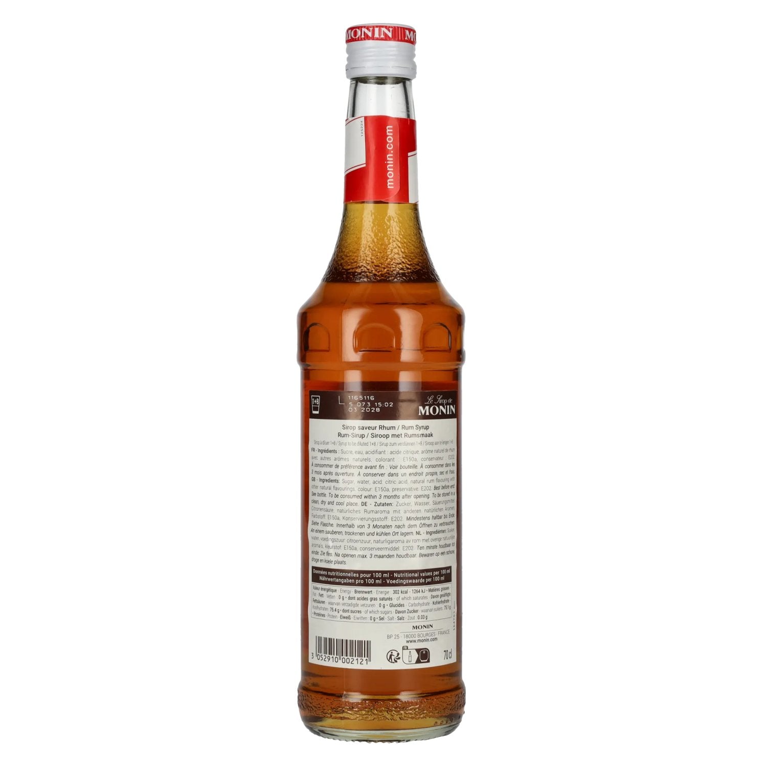 Le Sirop de Monin RUM CARIBE 0,7l