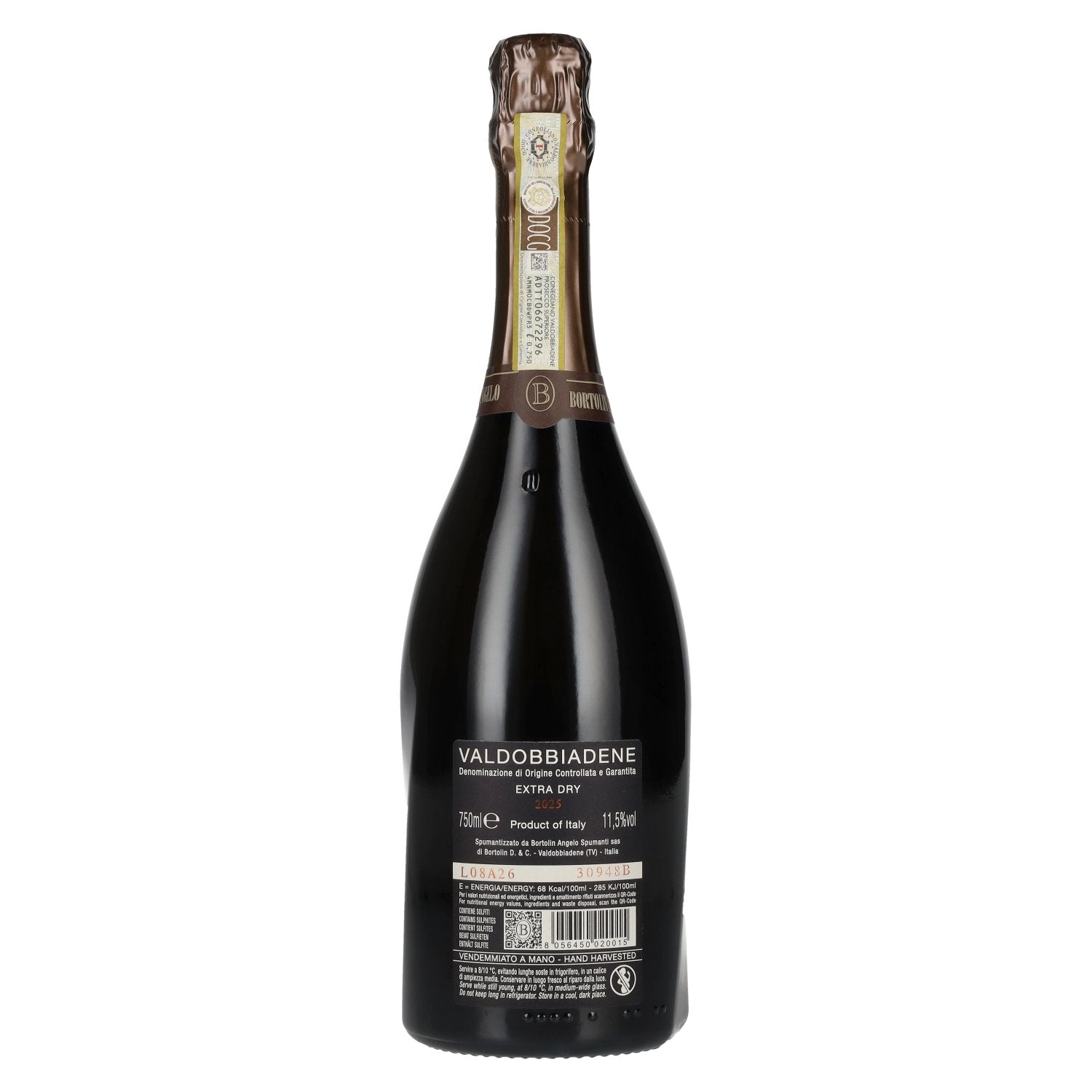Bortolin Angelo Valdobbiadene Prosecco Extra Dry DOCG 2025 11,5% Vol. 0,75l