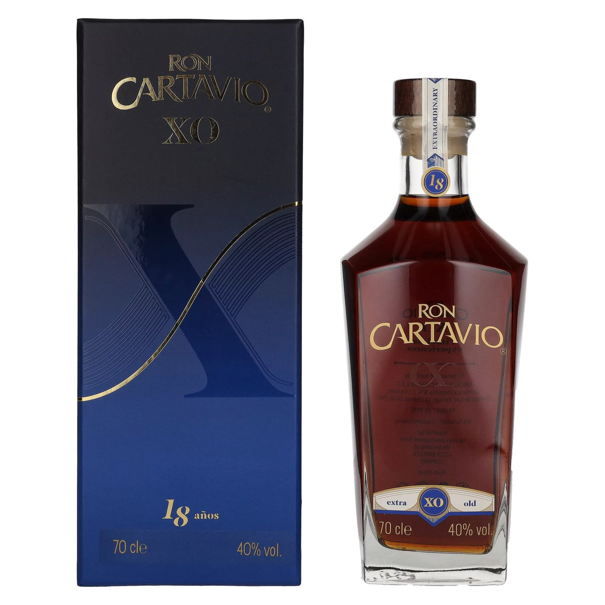 Ron Cartavio XO 18 Years Solera 40% ABV 0.7l in a gift box