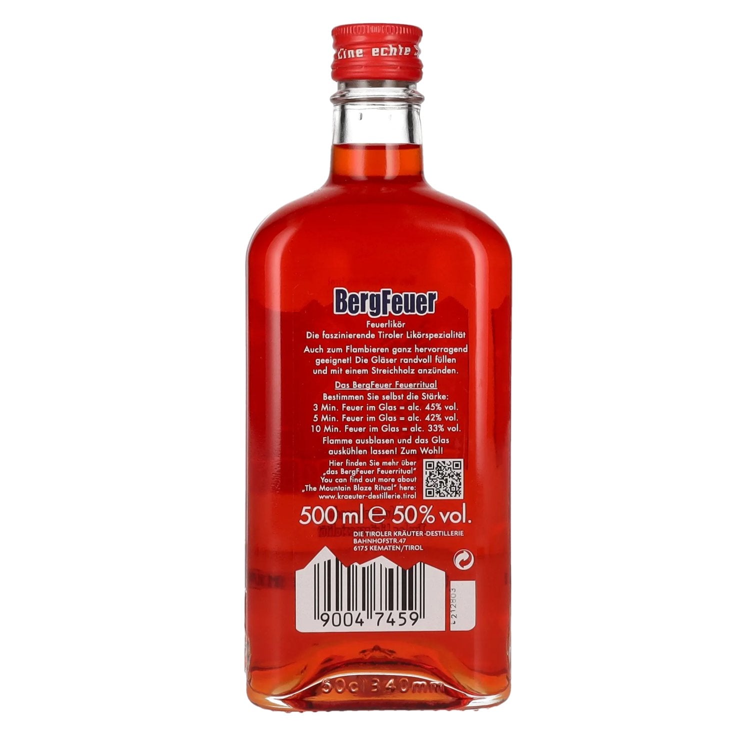 Baumann BergFeuer likeur 50% vol. 0.5l