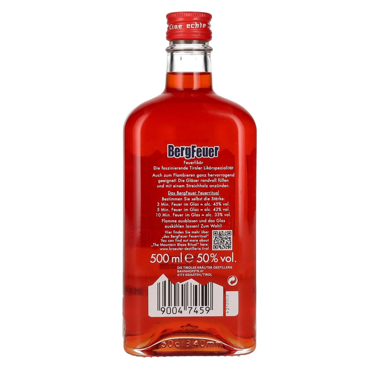Baumann BergFeuer likeur 50% vol. 0.5l