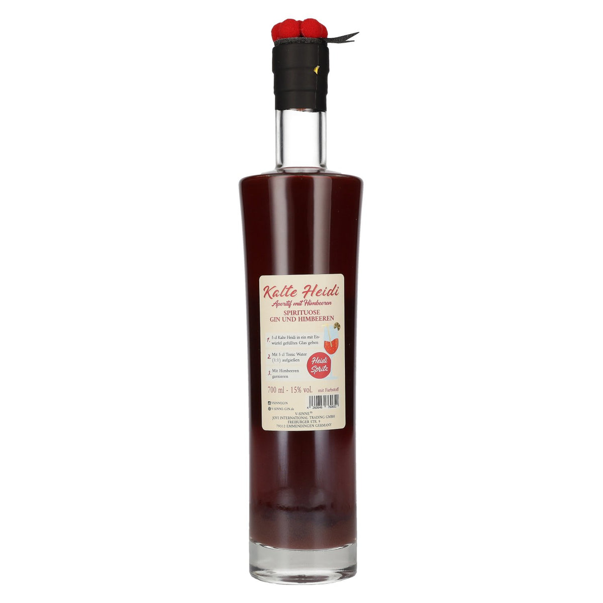 V-Sinne Zwarte Woud Kalte Heidi Handgemaakt 15% vol. 0,7 l