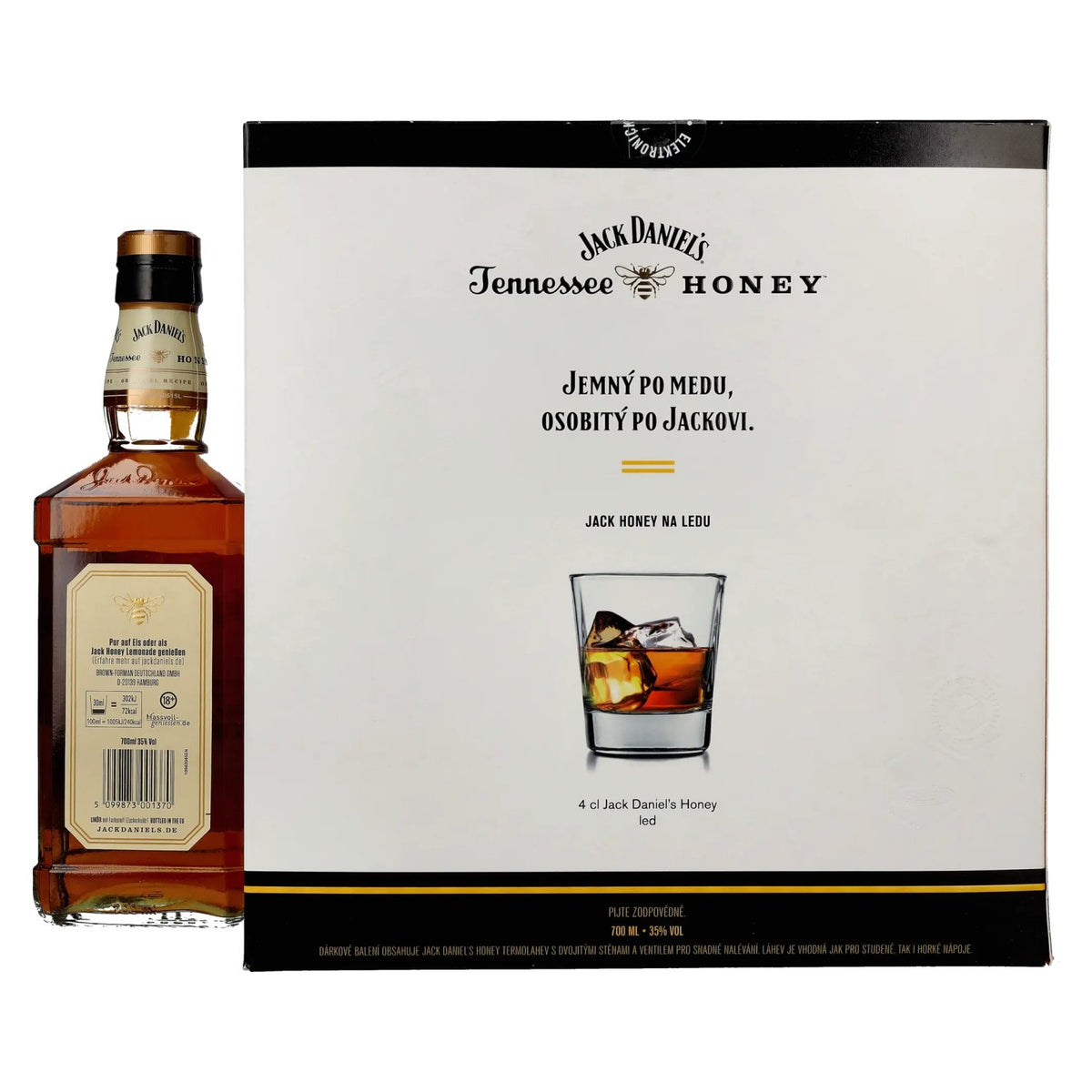 Jack Daniel's Tennessee HONEY 35% Vol. 0,7l in Geschenkbox mit Thermoskanne