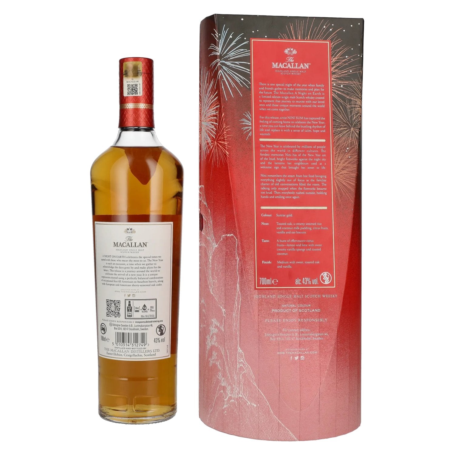 The Macallan A NIGHT ON EARTH THE JOURNEY 2023 43% Vol. 0,7l in Geschenkbox