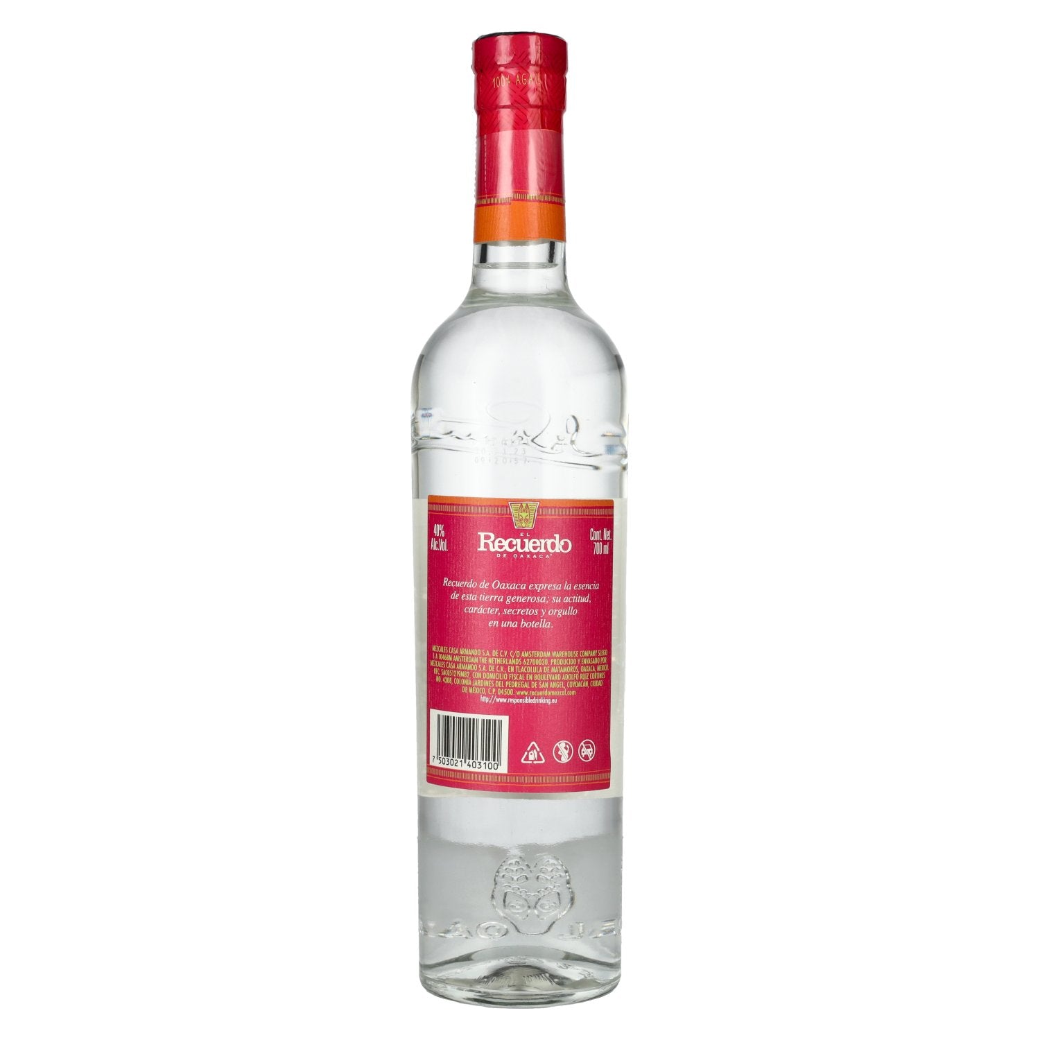 El Recuerdo de Oaxaca Mezcal-Joven 100% Agave Angustifolia DOP 40% Vol. 0,7l