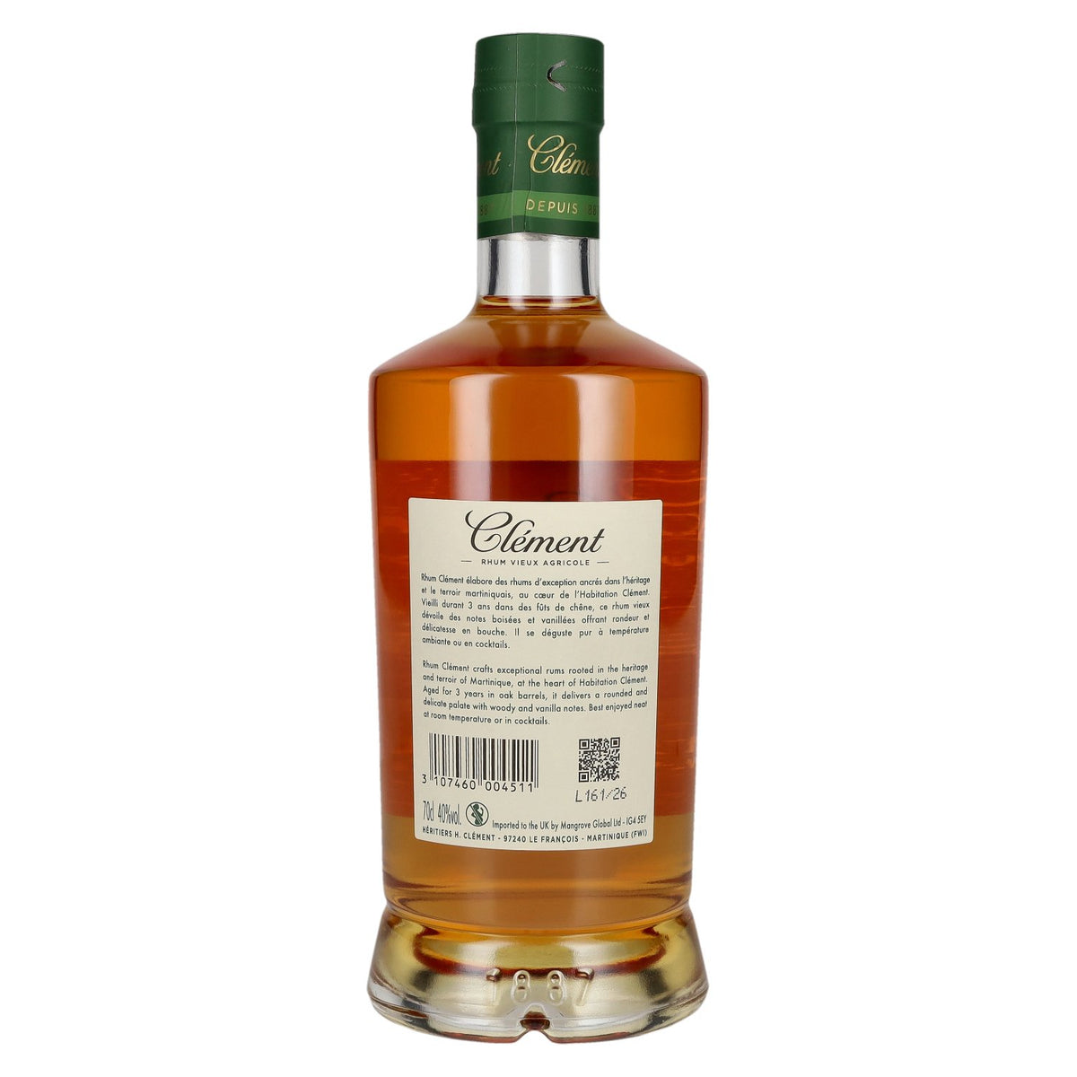 Clément Rhum Vieux Agricole V.O. Martinique 40% vol. 0,7 l Green Label