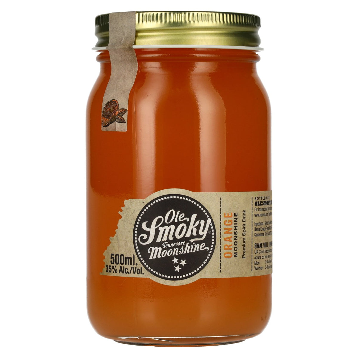 Ole Smoky Tennessee Moonshine ORANGE 35 % vol. 0,5 l