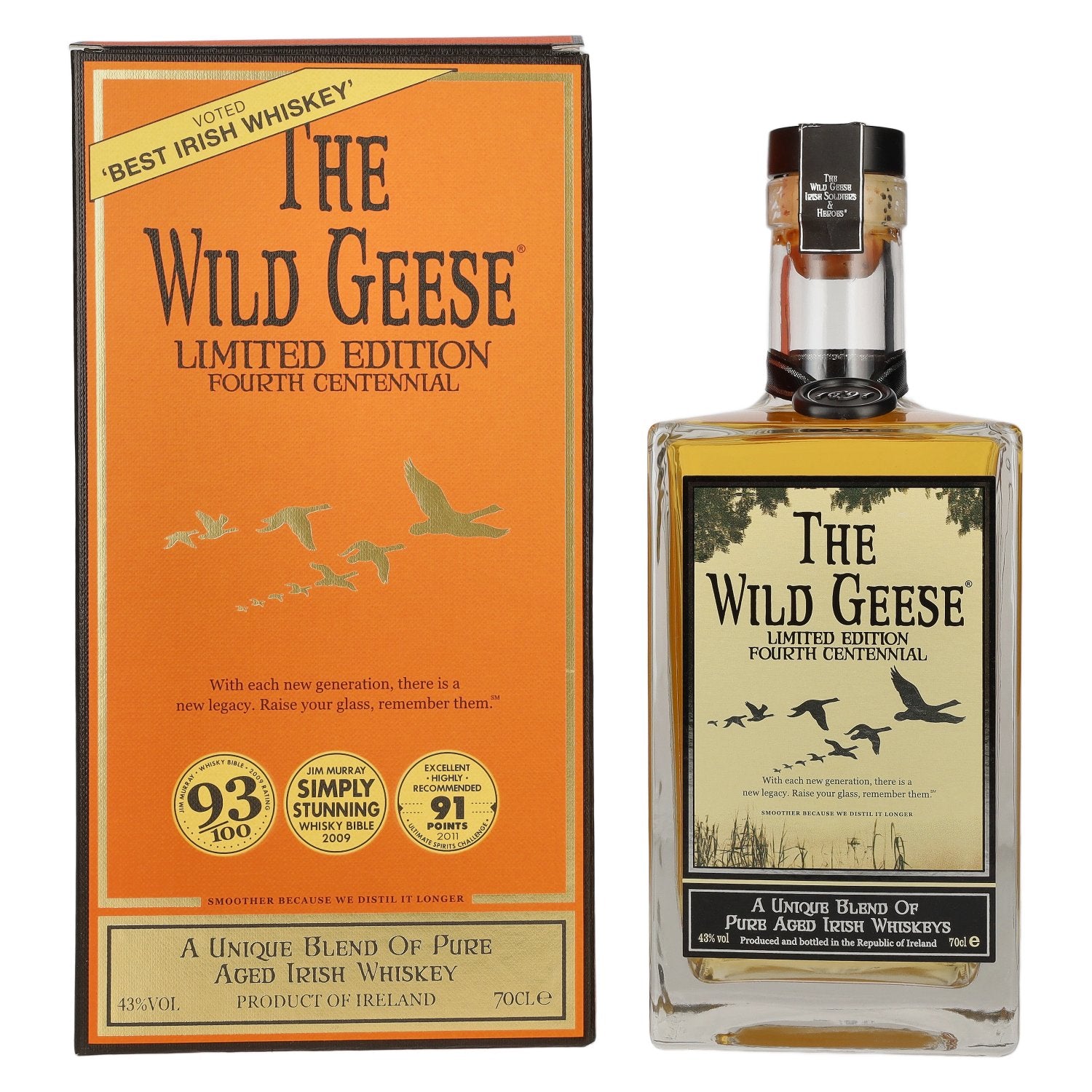 The Wild Geese 4th Centenary Limited Edition 43% vol. 0.7 l in a gift box