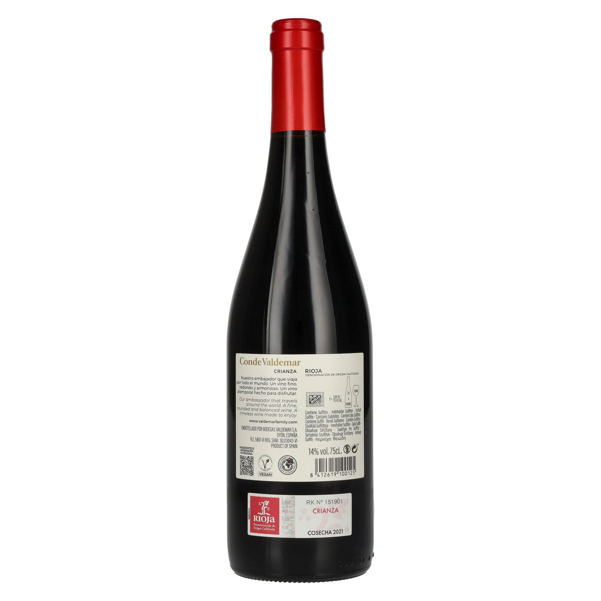 Conde Valdemar Crianza Rioja DOC 2021 14% vol. 0,75 l