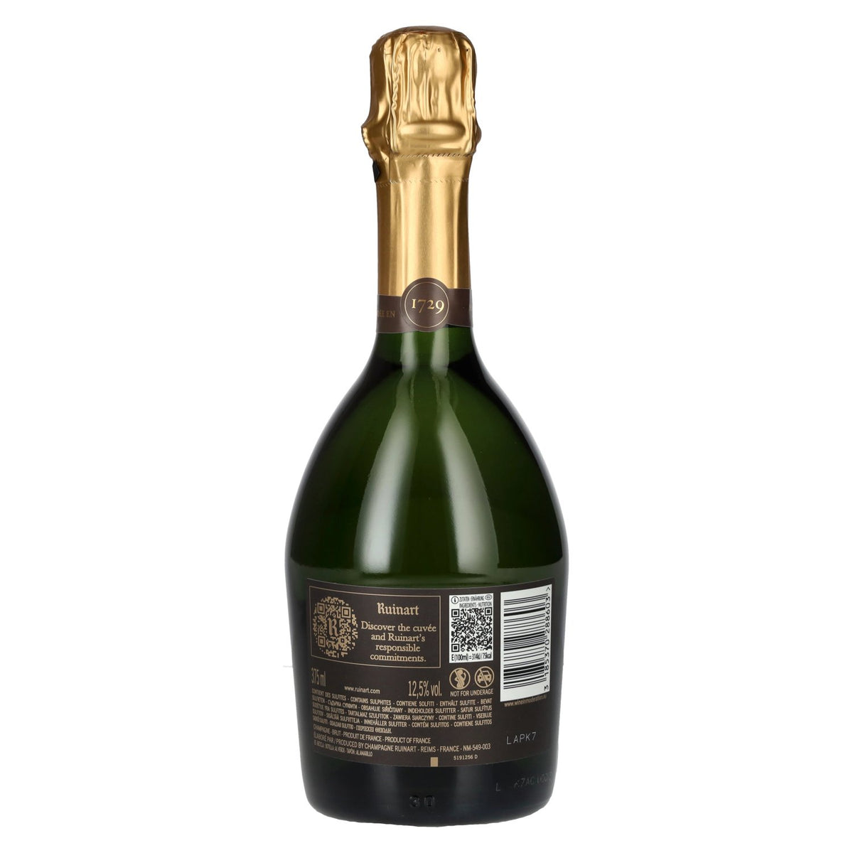 Ruinart Champagne Brut 12.5% ABV 0.375l