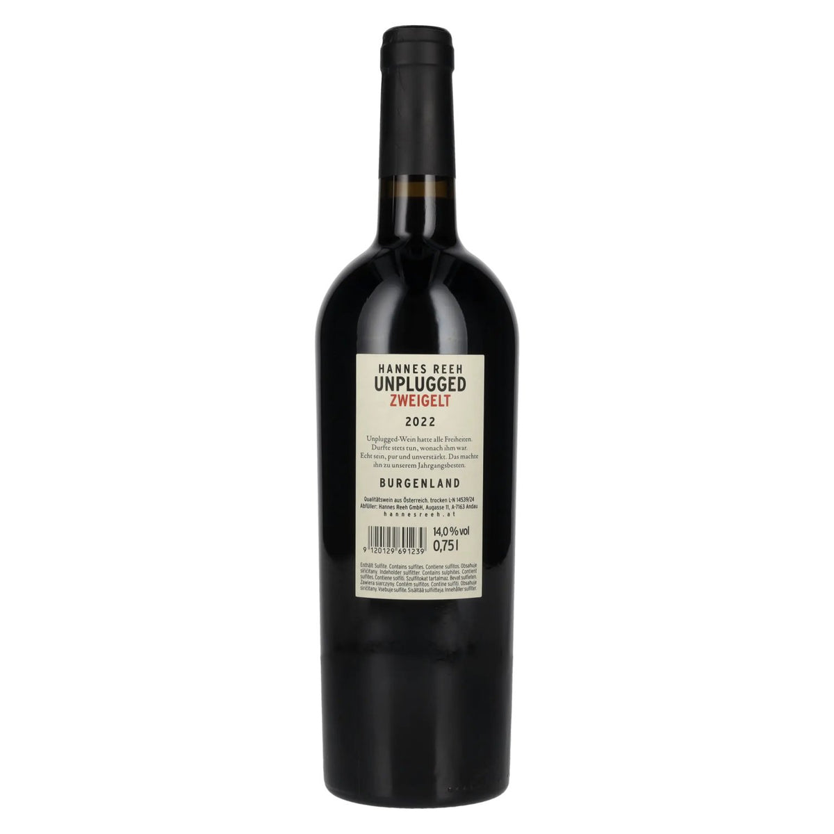 Hannes Reeh Zweigelt Unplugged 2022 14% ABV 0.75l