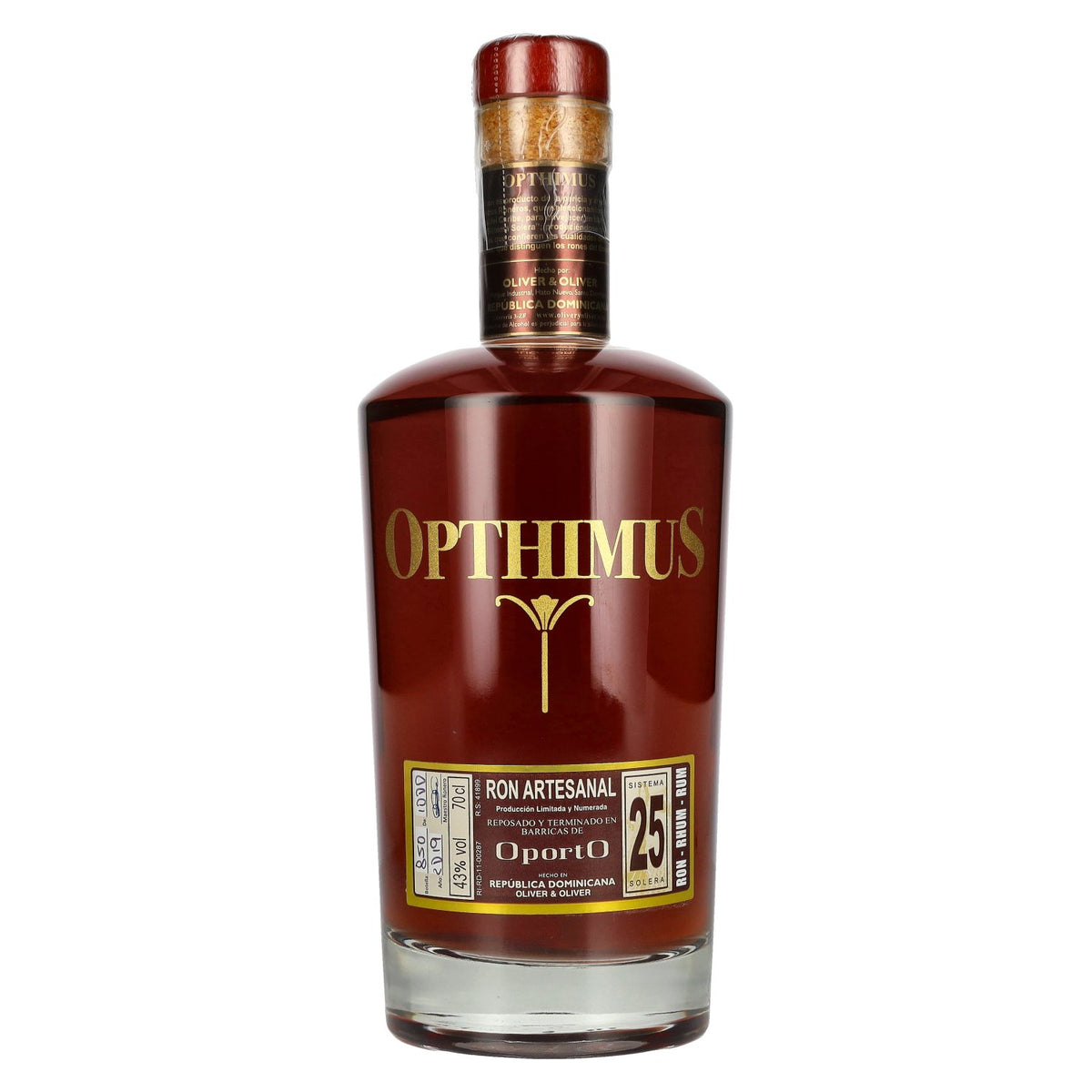 Opthimus 25 Sistema Solera OportO Rhum artisanal 43 % vol. 0,7 l