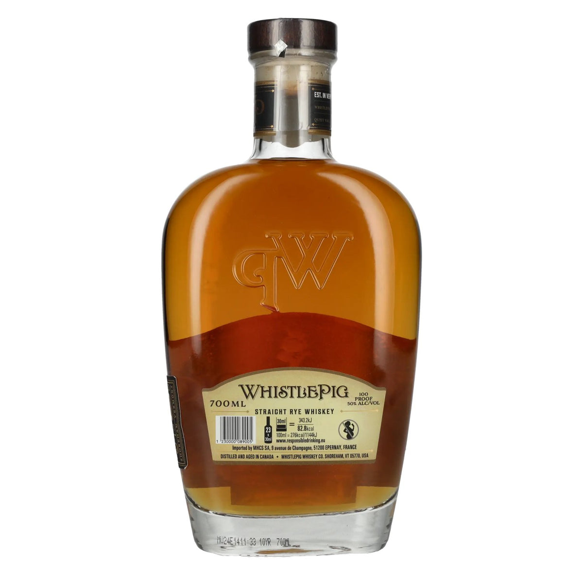 WhistlePig 10 ans d'âge SMALL BATCH Rye Whiskey 50 % vol. 0,7 l