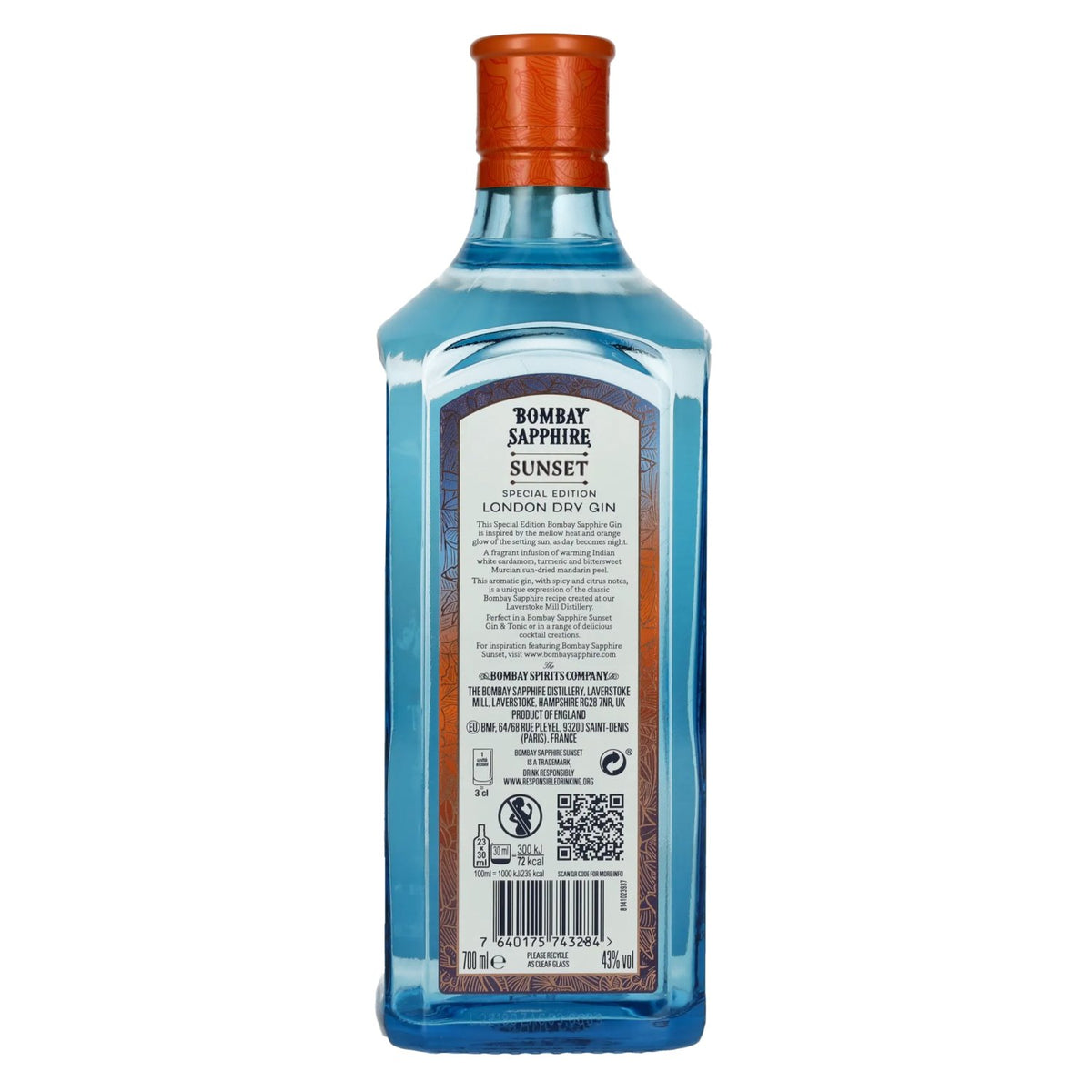 Bombay SAPPHIRE Sunset Special Edition 43% Vol. 0,7l