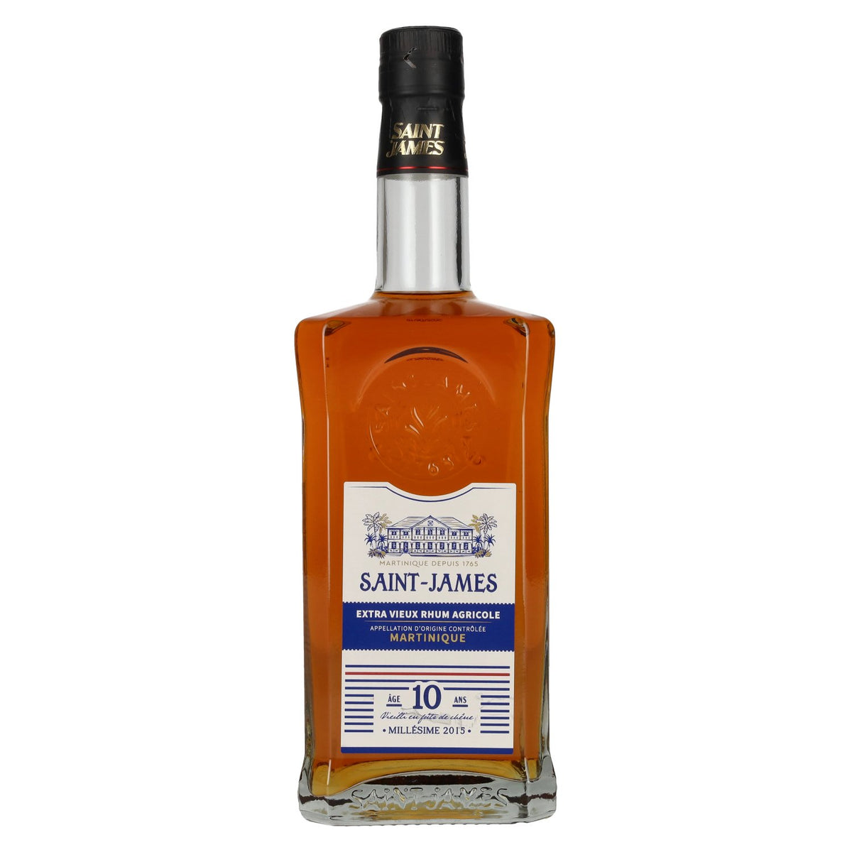 Saint James 10 ANS Extra Vieux Rhum Agricole Martinique Millésime AOC 2015 42,5% Vol. 0,7l