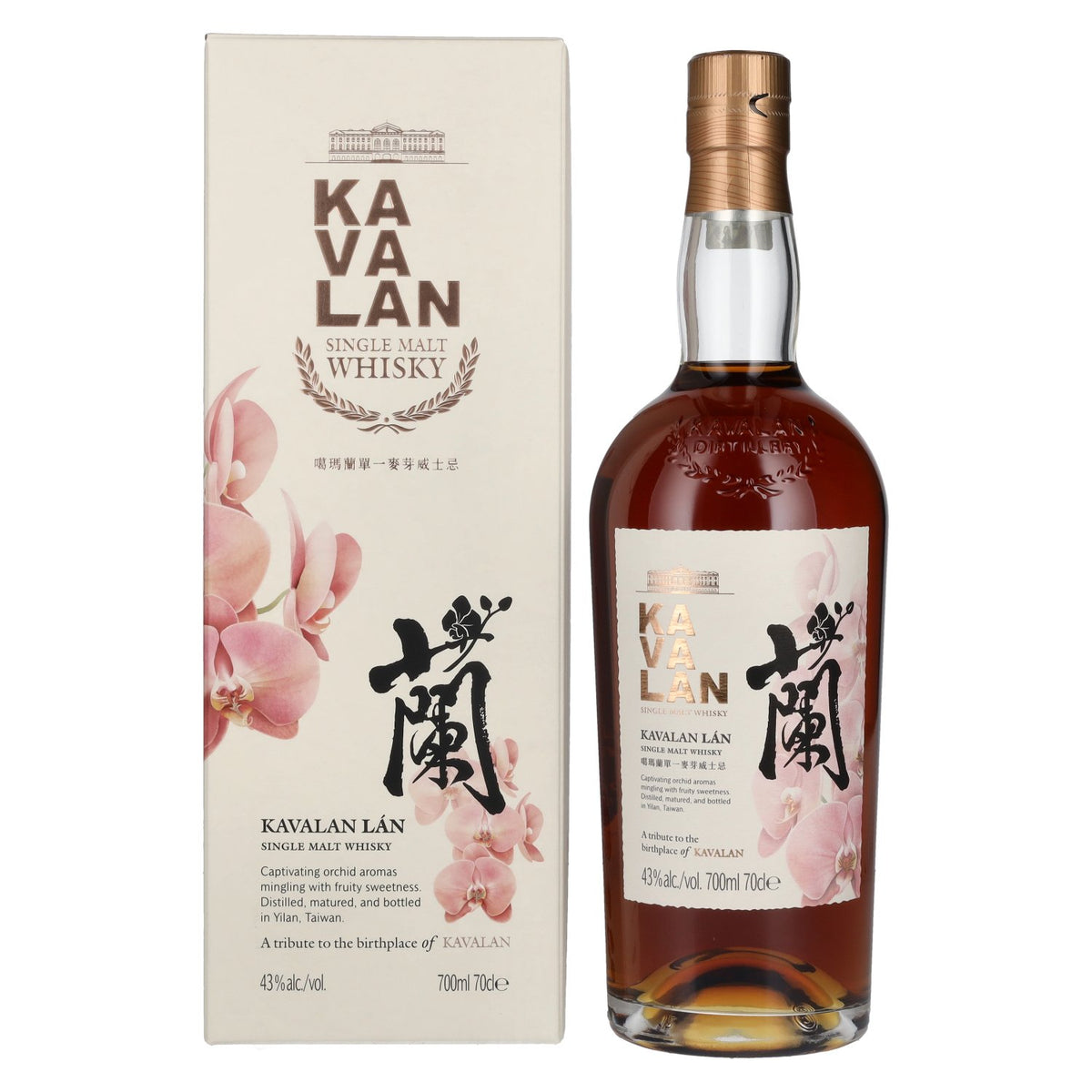 Kavalan LÁN Single Malt Whisky 43% Vol. 0,7l in Geschenkbox
