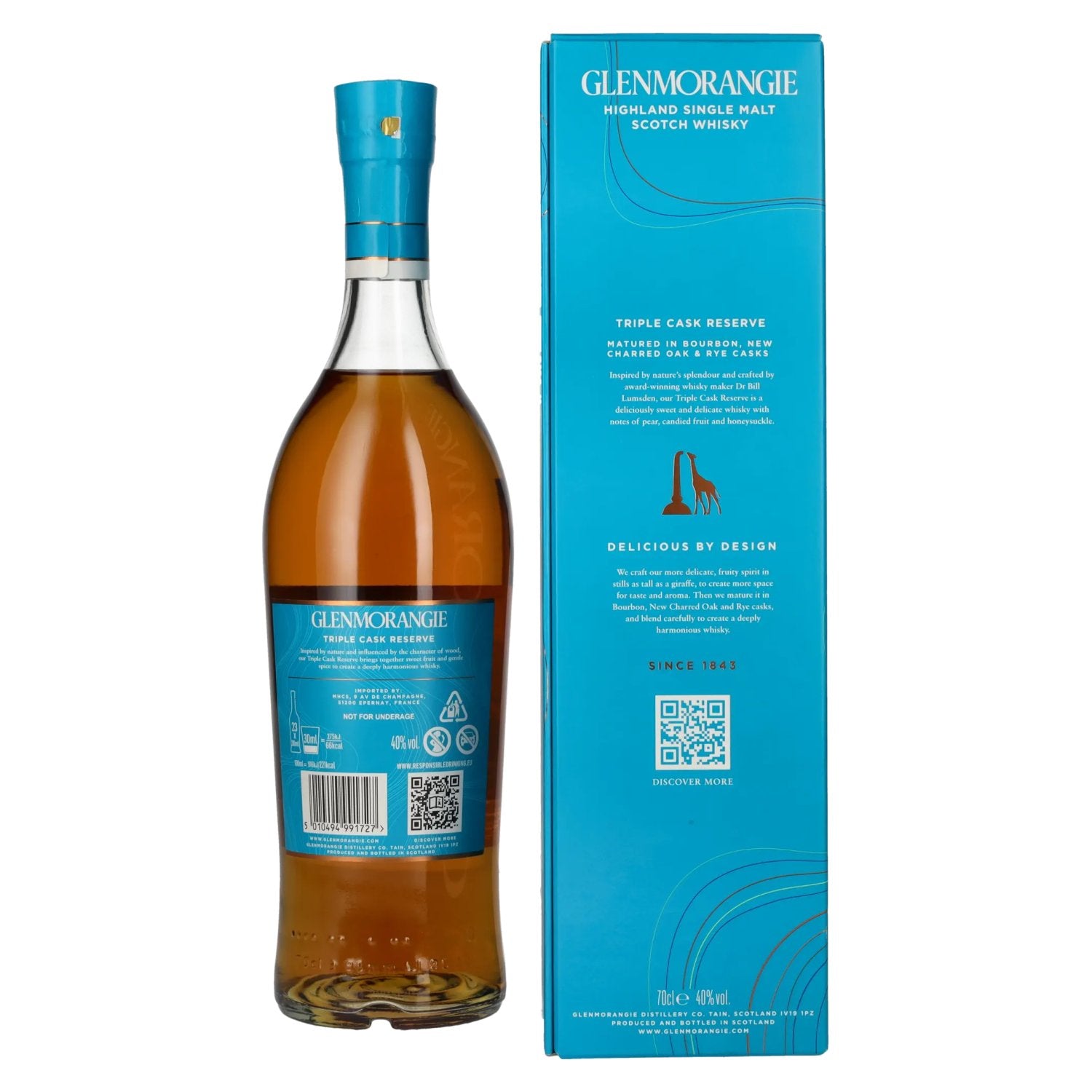 Glenmorangie Triple Cask Reserve Highland Single Malt 40% Vol. 0,7l en boîte cadeau