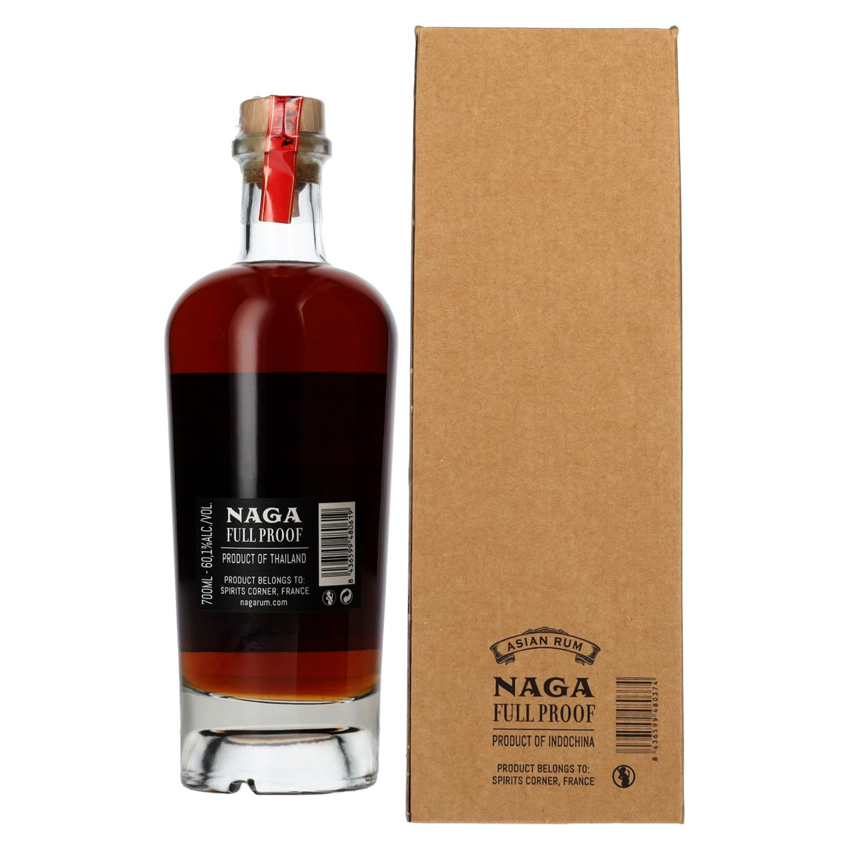 Naga Full Proof Asian Rum KINGDOM OF SIAM 2012 60,1% vol. 0,7 l in geschenkverpakking