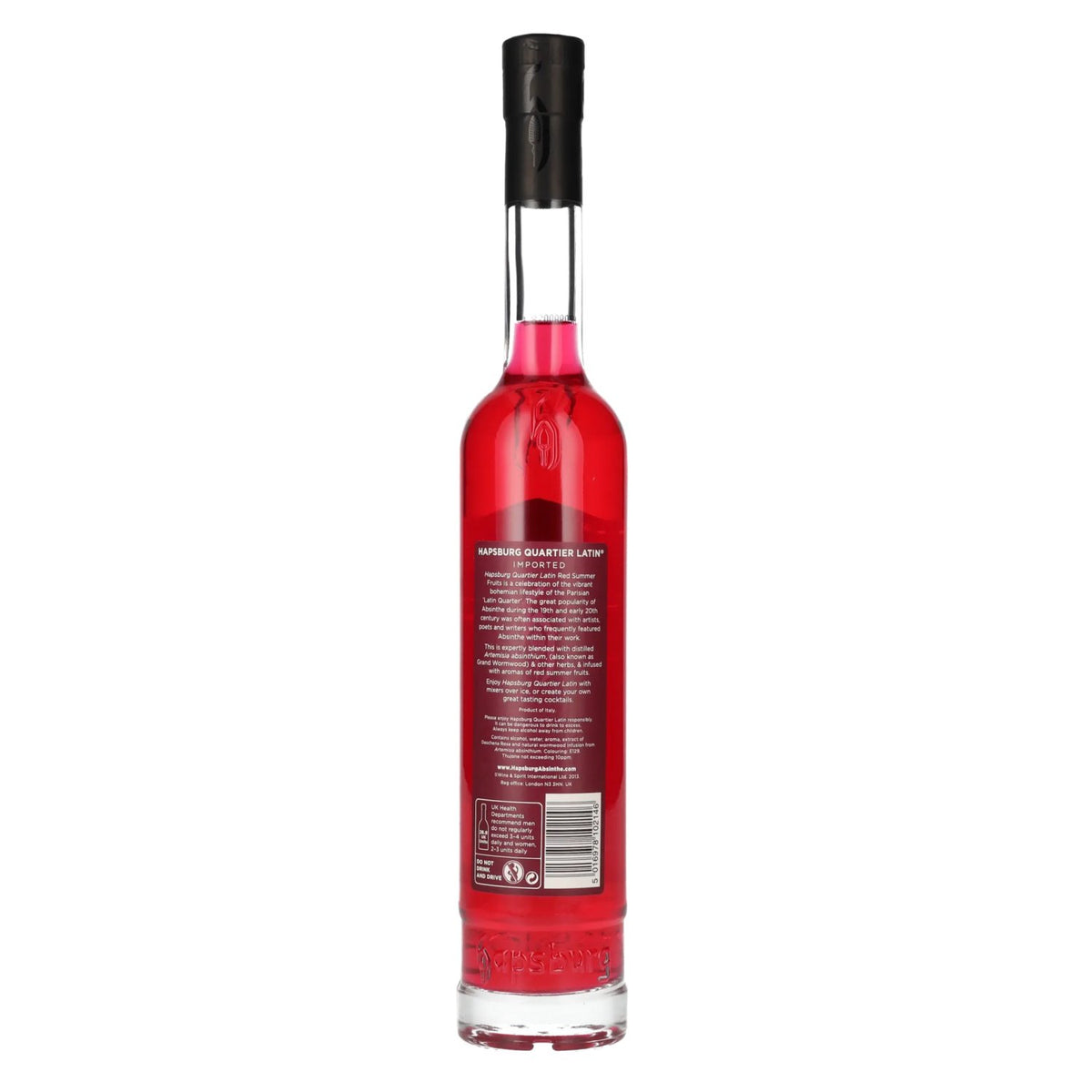 Hapsburg Absinthe QUARTIER LATIN, op smaak gebracht met rode zomerfruit, 53,5% vol., 0,5 l