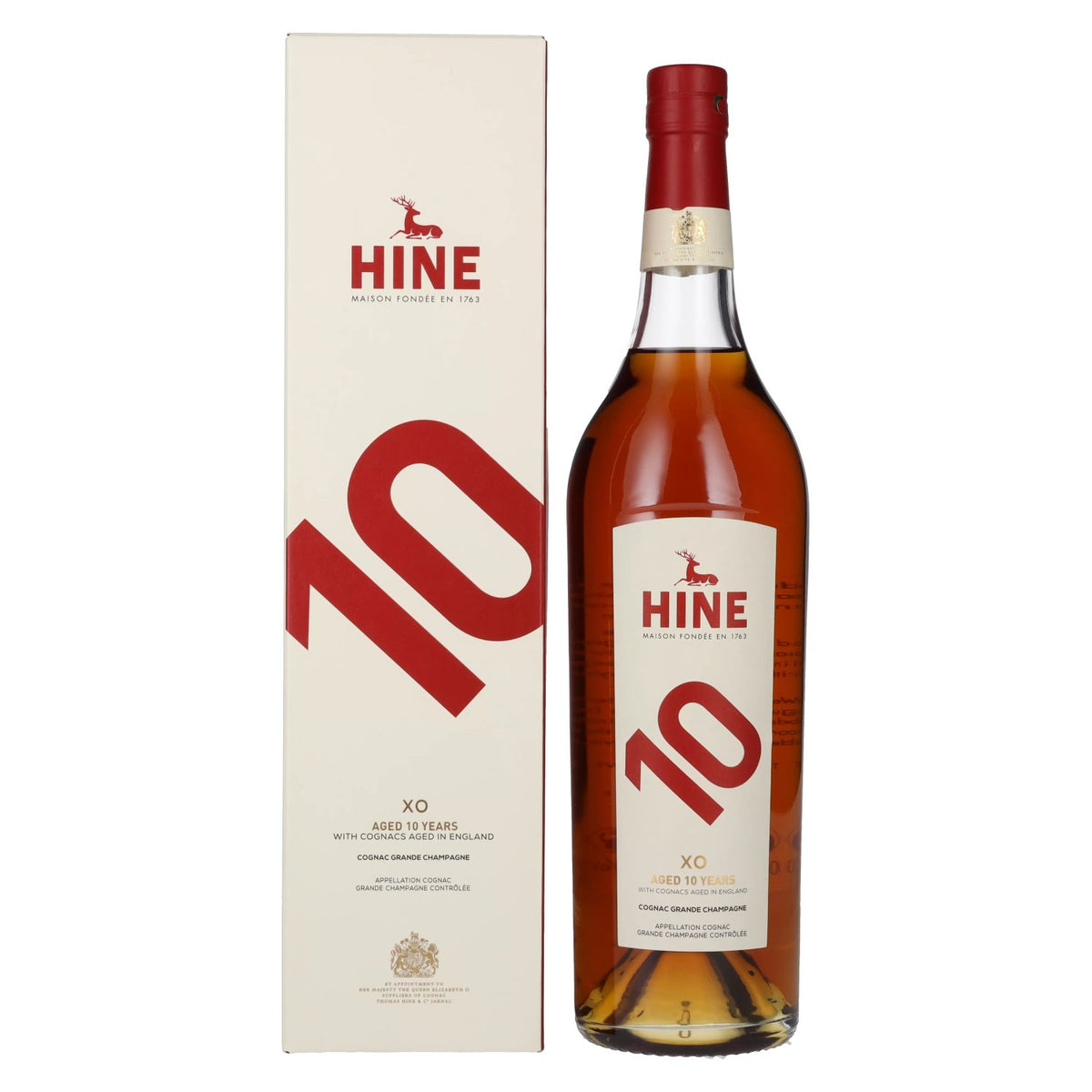 Hine Journey 10 ans d'âge, cognac XO Grande Champagne, 41,8 % vol., 1 l, dans un coffret cadeau