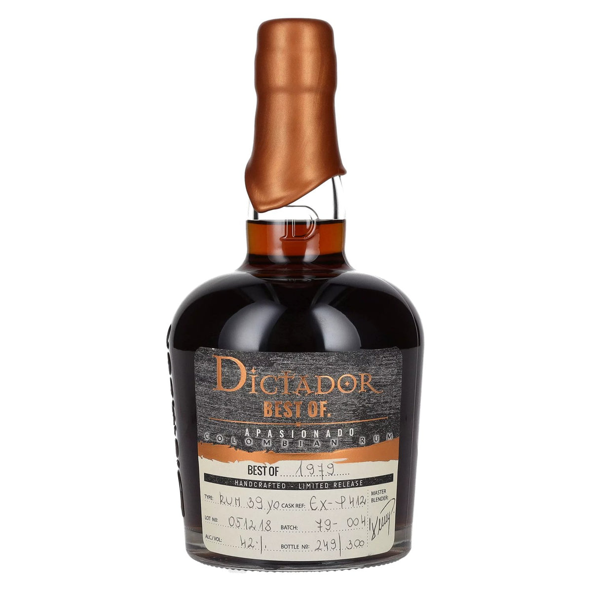 Dictador BEST OF 1979 APASIONADO Rhum colombien Édition limitée 42 % vol. 0,7 l