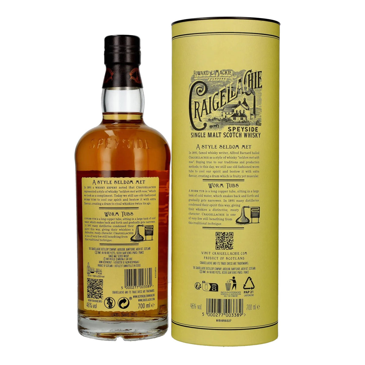 Craigellachie 13 Years Old Speyside Single Malt 46% Vol. 0,7l in geschenkverpakking