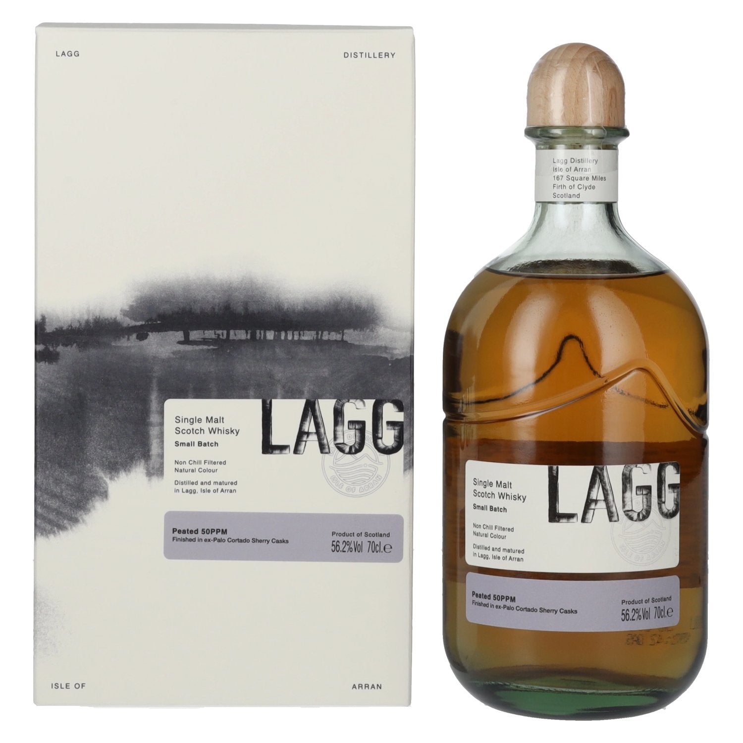 LAGG Small Batch Single Malt Scotch Whisky ex-Palo Cortado Sherry Cask 56,2% Vol. 0,7l in Geschenkbox