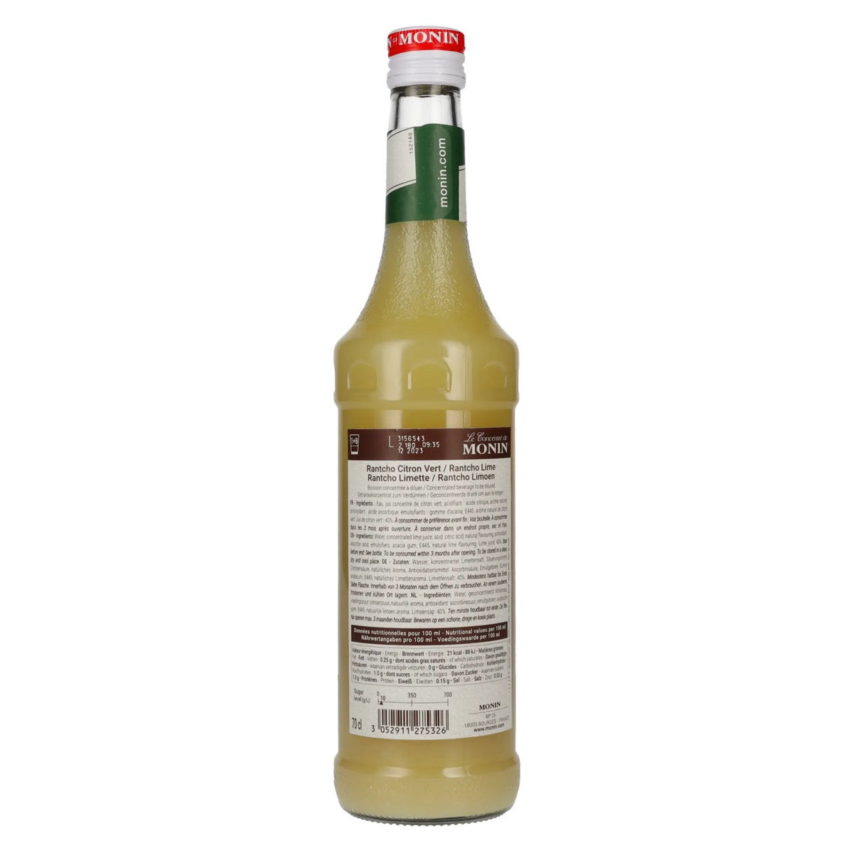 Monin Le Concentré de LIME RANTCHO - Limoensap 0,7 l